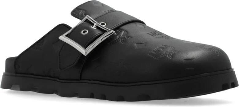 MCM Leren pantoffels Black Heren