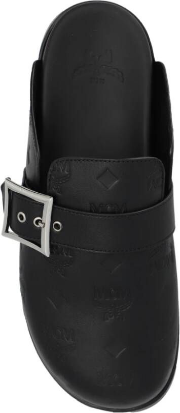 MCM Leren pantoffels Black Heren