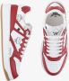 MCM Leren Sneakers Rood Wit Logo Print Red Dames - Thumbnail 7