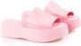 Melissa Glanzende Slip-On Platform Schoenen Pink Dames - Thumbnail 2