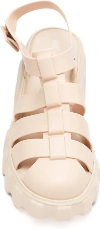 Melissa Beige Fisherman Sandals met Caged Design Beige Dames