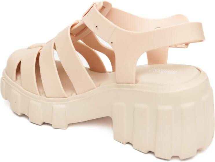 Melissa Beige Fisherman Sandals met Caged Design Beige Dames