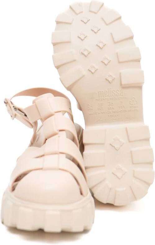 Melissa Beige Fisherman Sandals met Caged Design Beige Dames