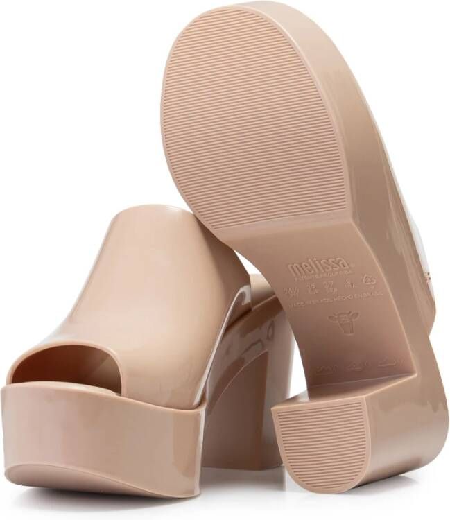 Melissa Beige Mule Sandalen Klassieke Stijl Beige Dames