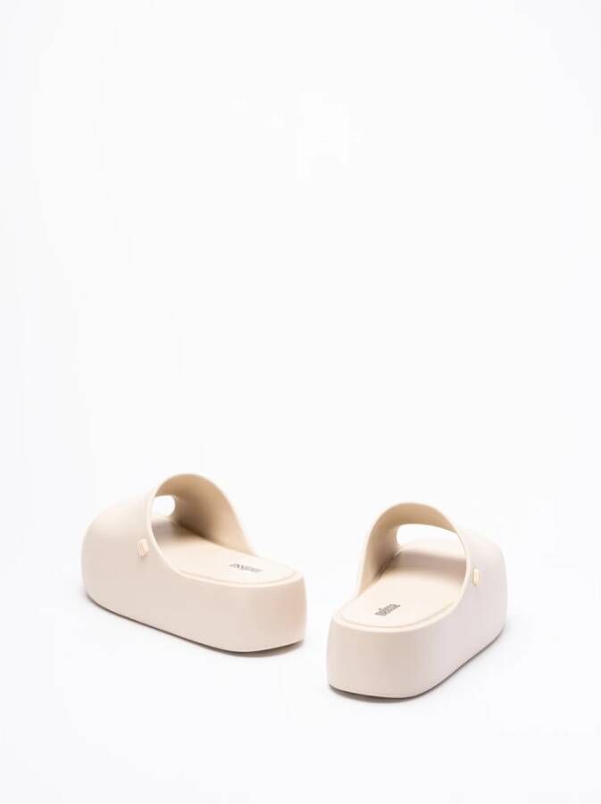 Melissa Beige Platform Slides Beige Dames