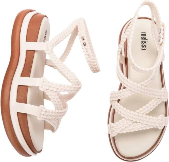 Melissa Flat Sandals Beige Dames