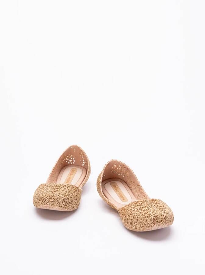 Melissa Glitter Ballerina Beige Dames