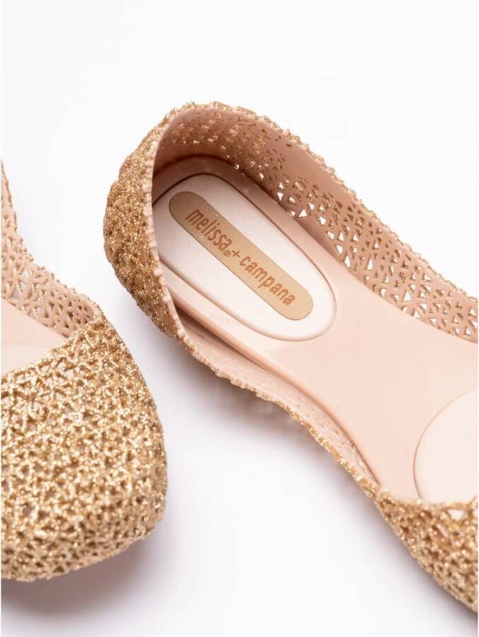 Melissa Glitter Ballerina Beige Dames