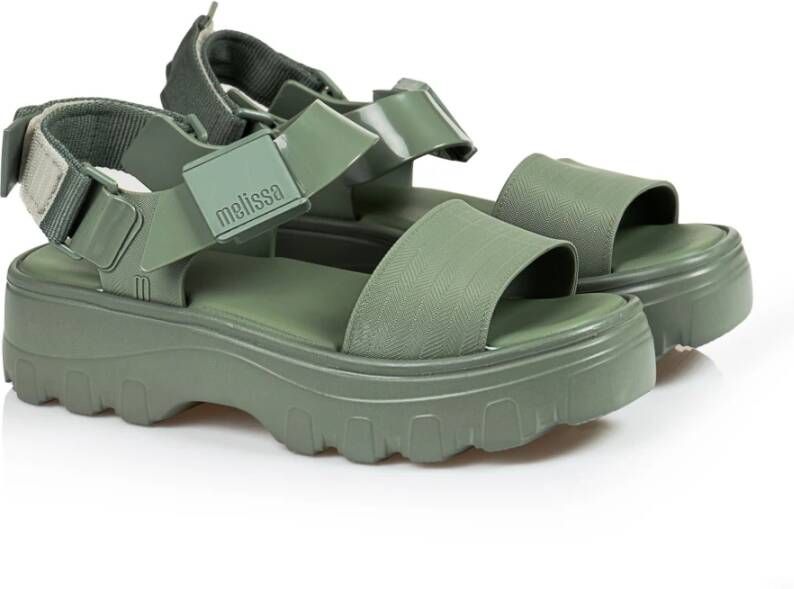 Melissa Groene Sandalen Kick Off Stijl Green Dames