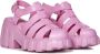 Melissa Band Platform Hak Sandalen Ronde Neus Pink Dames - Thumbnail 8