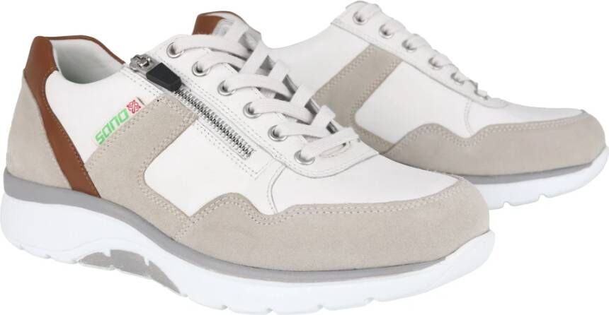 mephisto Amory Rollende Wandelsneaker Grijs Wit Gray Heren