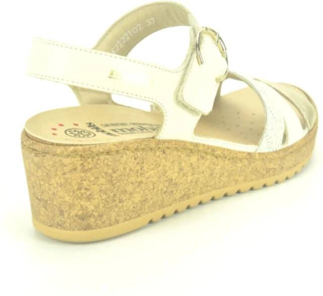 mephisto Beige Goud Sandaal Bandjes Beige Dames