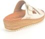 Mephisto Beige Instap Sandalen met Velcro Straps Beige Dames - Thumbnail 2