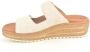 Mephisto Beige Instap Sandalen met Velcro Straps Beige Dames - Thumbnail 3