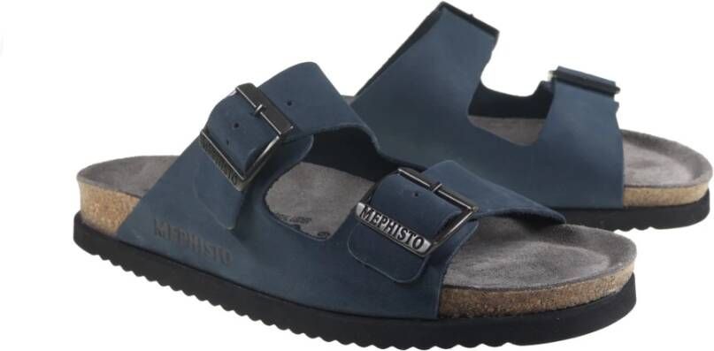 mephisto Blauwe Herensandaal Nerio Blue Heren