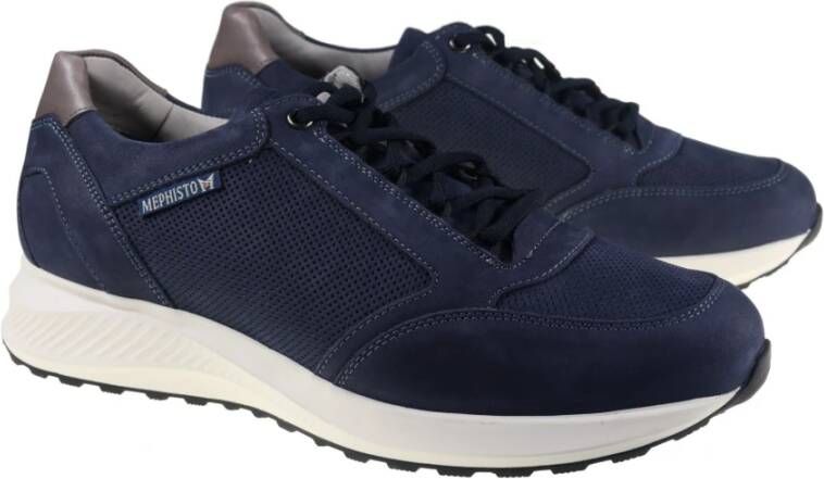 mephisto Blauwe Herensneaker Doyle Stijl Blue Heren