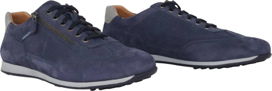 mephisto Blauwe leren herensneaker Blue Heren