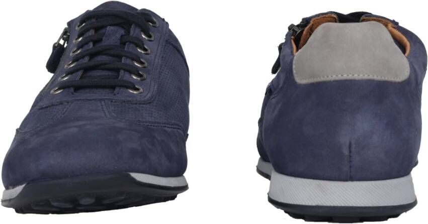 mephisto Blauwe leren herensneaker Blue Heren