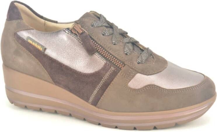 mephisto Bronze Taupe SpieZ Sneakers Beige Dames