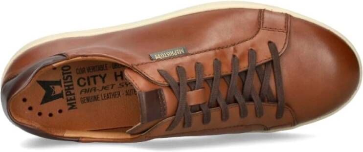 mephisto Zwarte vetersneaker voor heren Black Heren