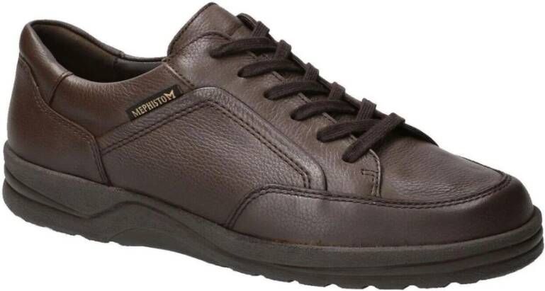 mephisto Bruine vetersneaker voor heren Brown Heren