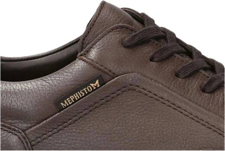 mephisto Bruine vetersneaker voor heren Brown Heren