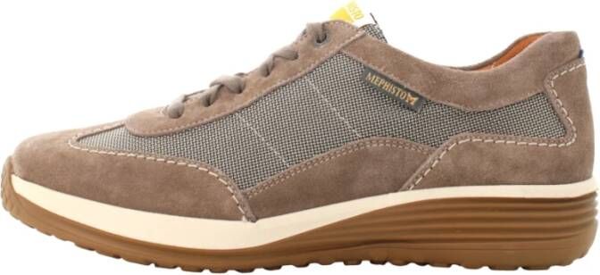 mephisto Casual Stijl Suède Sneakers Brown Heren