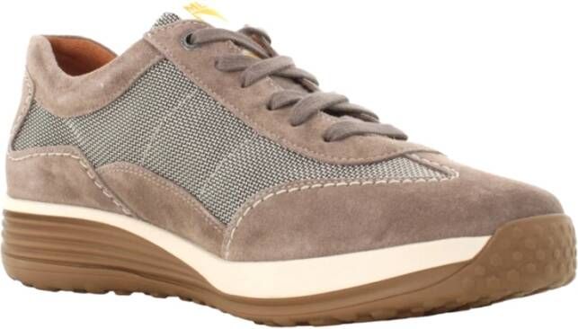 mephisto Casual Stijl Suède Sneakers Brown Heren