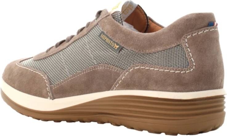 mephisto Casual Stijl Suède Sneakers Brown Heren