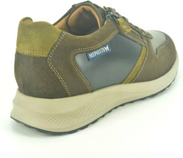 mephisto Combi Runner Stijlvolle Sneakers Brown Heren