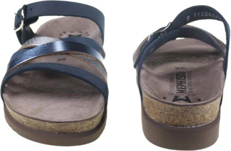 mephisto Comfort Sandaal Blauw Mix Blue Dames