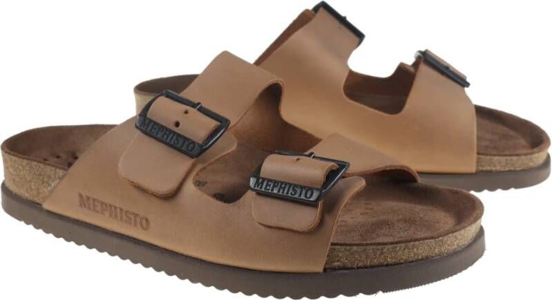 mephisto Comfortabele Herensandaal Kastanjebruin Brown Heren