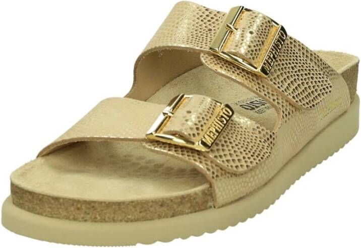 mephisto Comfortabele Instappers Beige Dames