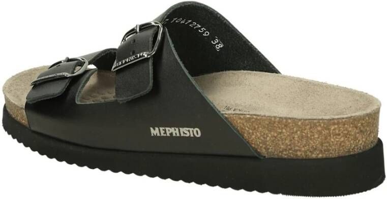 mephisto Comfortabele Instappers voor Mannen Black Dames