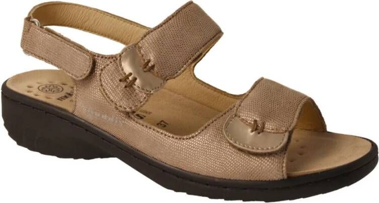 mephisto Comfortabele leren sandaal Getha Topo Beige Dames