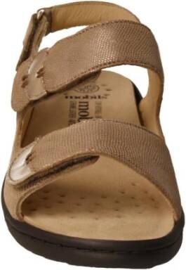 mephisto Comfortabele leren sandaal Getha Topo Beige Dames