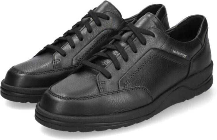 mephisto Comfortabele vetersneaker zwart Black Heren