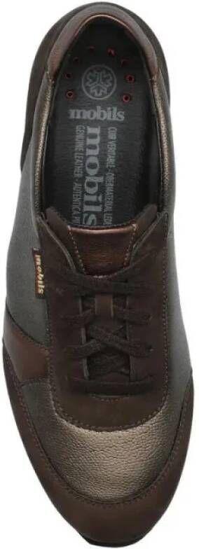 mephisto Ergonomische Leren Sneaker Bruin Brown Dames