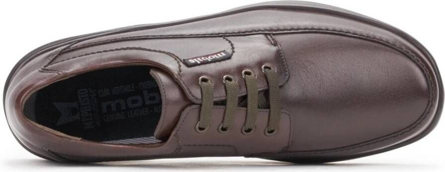 mephisto Ezard Heren Brede Schoenen Bruin Brown Heren