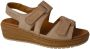 Mephisto Flat Sandals Beige Dames - Thumbnail 3