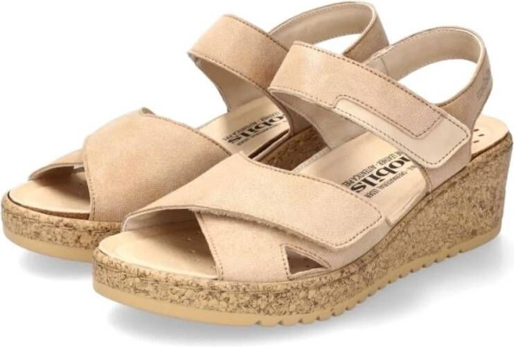 mephisto Flat Sandals Beige Dames