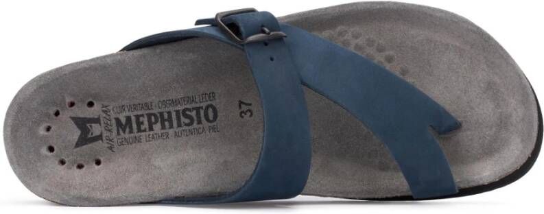 mephisto Flat Sandals Blauw Dames