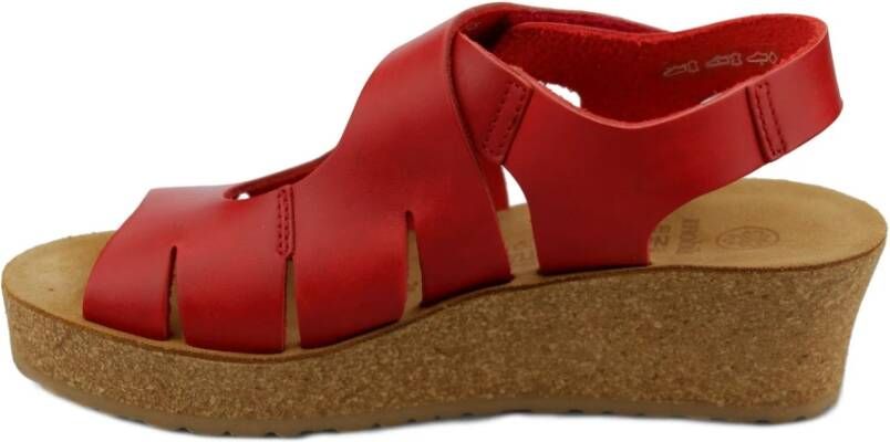 mephisto Flat Sandals Rood Dames