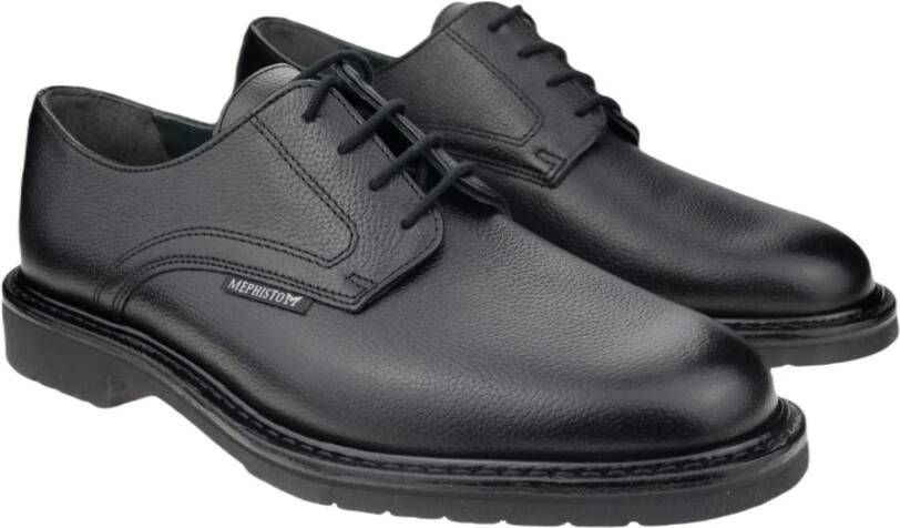 mephisto Handgemaakte Veterschoen Zwart Black Heren