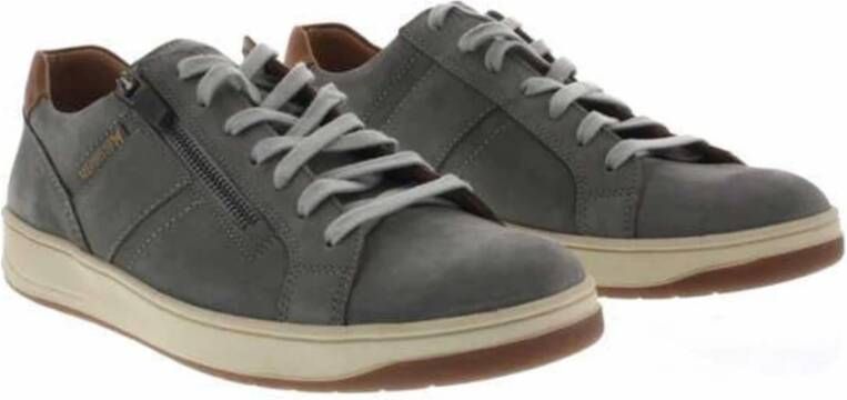 mephisto Heren Veterschoenen van Fijn Leer Gray Heren