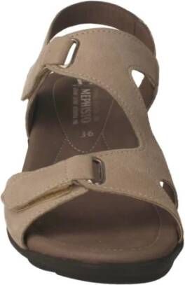 mephisto Platte sandalen Beige Dames