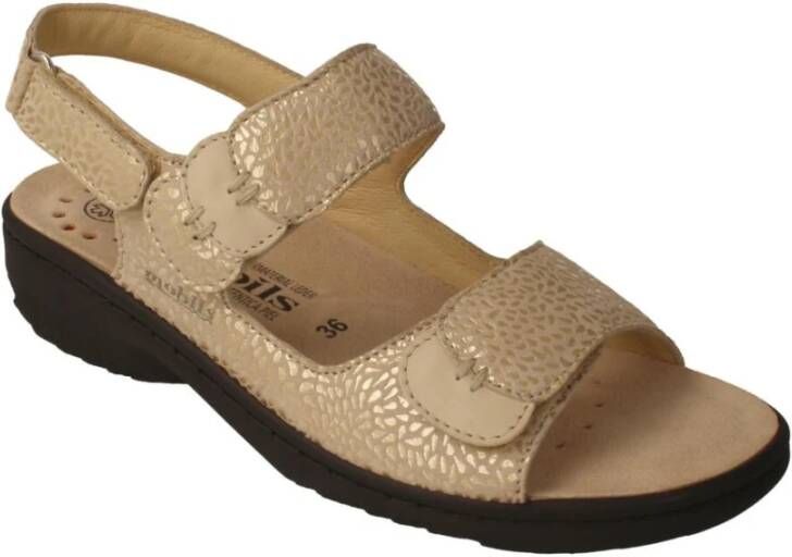 mephisto Platte sandalen Beige Dames