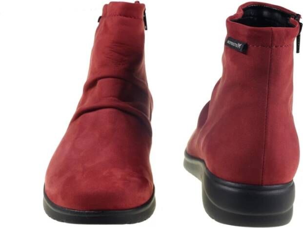 mephisto Rode enkellaars met Soft-Air tussenzool Red Dames