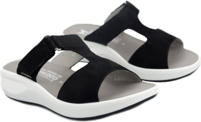 mephisto Sliders Zwart Dames