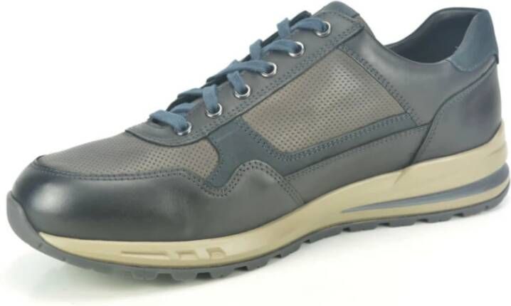 mephisto Stijlvolle Runner in Zwart Blauw Grijs Black Heren